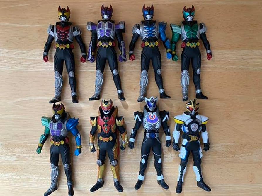 Amazon.co.jp: 仮面ライダーキバ 8体セット rhsソフビ